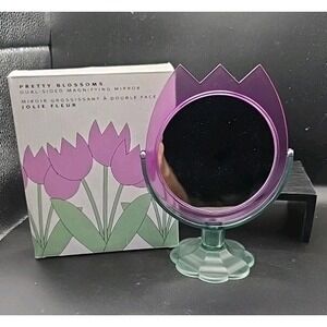 Vintage Pretty Blossoms Dual Sided Magnifying Mirror‎